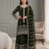 SSR 533 Green Color Fendy Silk Salwar Suit with Embroidery Work. Affordable Price ₹2149. Delivery 4-6 Working Days. Shop now. | Jump Suits, Salwar suit, Casual Suits, Creative suits, Designer Suits, Palazzo Suits, Party Wear Suits, Patiala Suits, Straight Suits