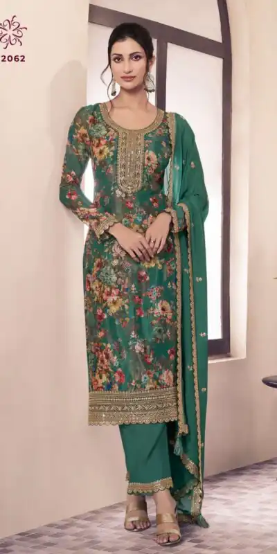 FC 7478 Green in Embroidery Work Salwar Suit . Special Price ₹3099. Wedding, Party, Festive, Events, Delivery 4-6 Working Days. Shop now. | Jump Suits, Tops & Bottoms, Track Suits, Salwar suit, Casual Suits, Creative suits, Designer Suits, Palazzo Suits, Party Wear Suits, Patiala Suits, Straight Suits, Trendy Wear