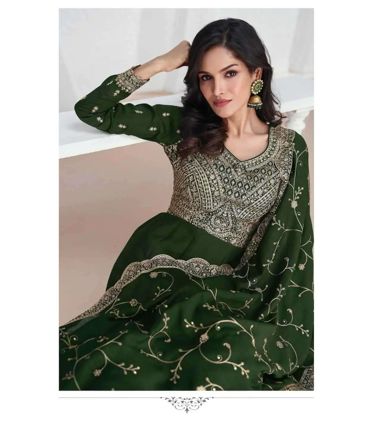 FC Saroj 9943 Green Vichitra Salwar Suit with Embroidery Work & Lace Work. Special Price ₹3049. Delivery 4-6 Working Days. Shop now. | Jump Suits, Tops & Bottoms, Track Suits, Salwar suit, Casual Suits, Creative suits, Designer Suits, Palazzo Suits, Party Wear Suits, Patiala Suits, Straight Suits, Trendy Wear