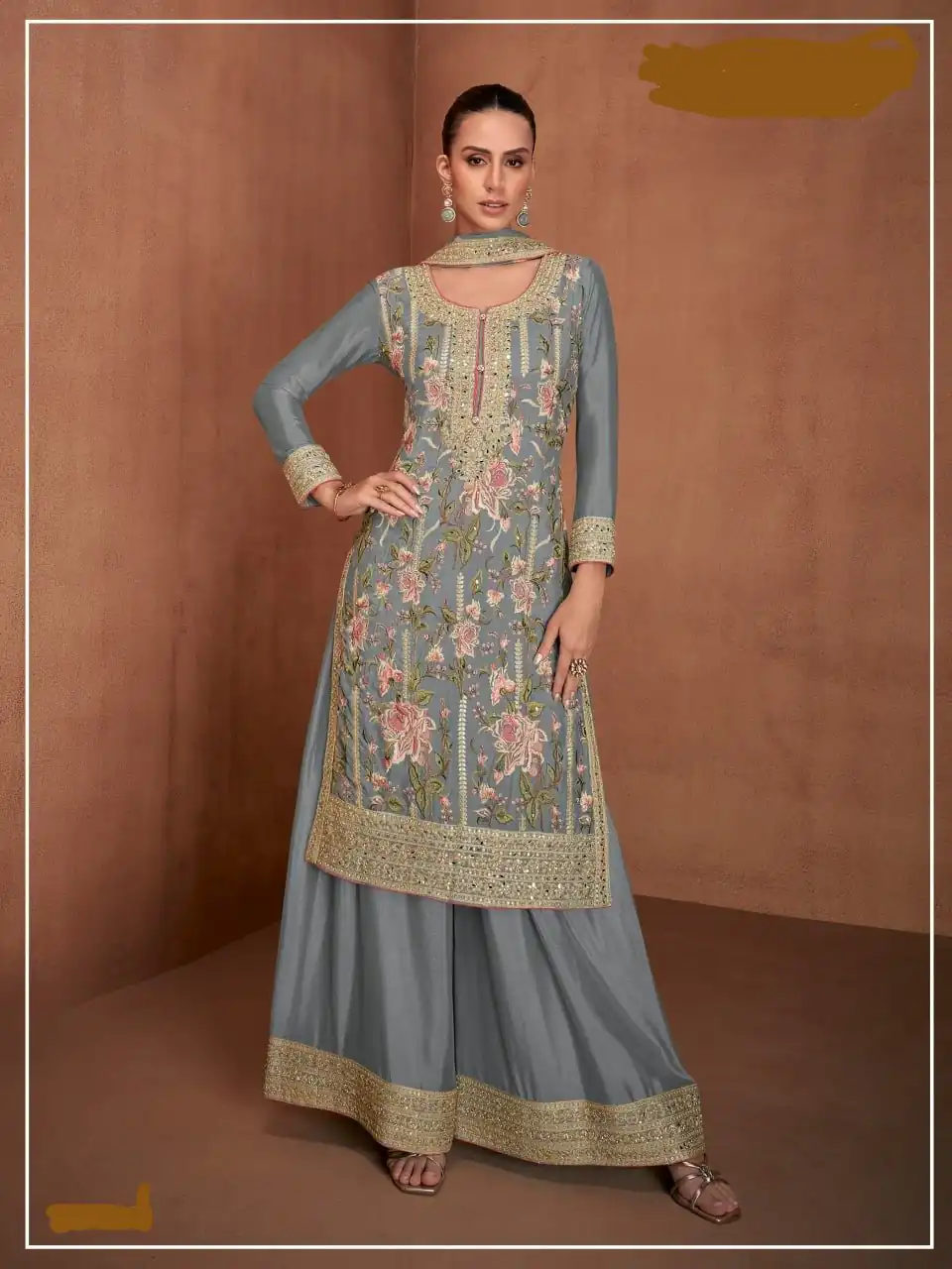 FC 7478 Grey in Chinon Embroidery Work Salwar Suit . Special Price ₹3099. Wedding, Party, Festive, Events, Delivery 4-6 Working Days. Shop now. | Jump Suits, Tops & Bottoms, Track Suits, Salwar suit, Casual Suits, Creative suits, Designer Suits, Palazzo Suits, Party Wear Suits, Patiala Suits, Straight Suits, Trendy Wear