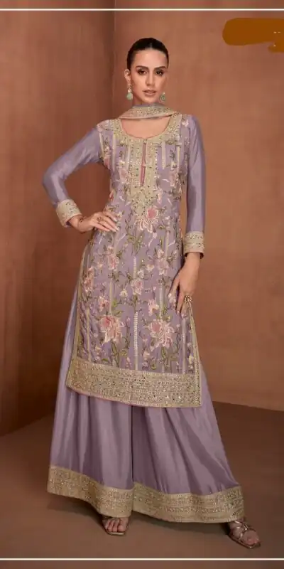 FC 7478 Lavender in Chinon Embroidery Work Salwar Suit . Special Price ₹3099. Wedding, Party, Festive, Events, Delivery 4-6 Working Days. Shop now. | Jump Suits, Tops & Bottoms, Track Suits, Salwar suit, Casual Suits, Creative suits, Designer Suits, Palazzo Suits, Party Wear Suits, Patiala Suits, Straight Suits, Trendy Wear