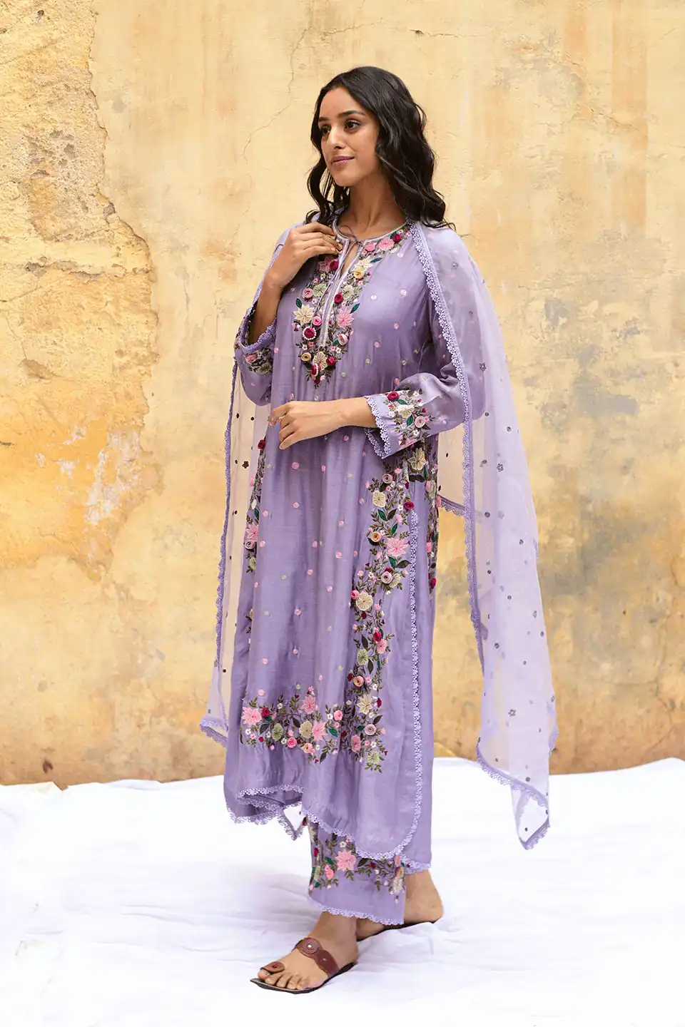NSR 862 Lavender Faux Georgette Slawar Suit with Embroidery Work & Lace Work. Introductory Price ₹2149. Delivery 4-6 Working Days. Shop now. | Jump Suits, Tops & Bottoms, Track Suits, Salwar suit, Casual Suits, Creative suits, Designer Suits, Palazzo Suits, Party Wear Suits, Patiala Suits, Straight Suits, Trendy Wear