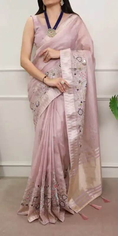 YNF 7401 Light Pink in Zari Kota Tissue Zari Work & Embroidery Work Saree . Get it for ₹3199. Delivery 4-6 Working Days. Shop now. | Sarees, Bollywood Sarees, Creative Sarees, Designer Sarees, Embroidered Sarees, Ethnic Saree, Modern Digital sarees, Party Wear Sarees