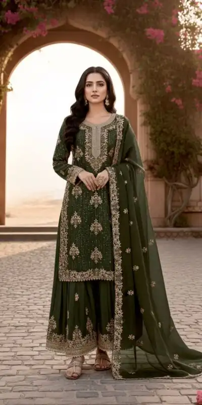 AD 219 Mahendi in Pure Organza Silk Embroidery Work & Cut Work Salwar Suit . Exclusive Offer ₹2499. Delivery 4-6 Working Days. Shop now. | Jump Suits, Tops & Bottoms, Track Suits, Salwar suit, Casual Suits, Creative suits, Designer Suits, Palazzo Suits, Party Wear Suits, Patiala Suits, Straight Suits, Trendy Wear