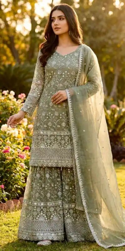 NSR 883 Mahendi Pure Organza Silk Salwar Suit Perfect for Wedding, Party, Baisakhi, Durga Puja, Temple Visit – . Best Price ₹2399. Delivery 4-6 Work | Jump Suits, Tops & Bottoms, Track Suits, Salwar suit, Casual Suits, Creative suits, Designer Suits, Palazzo Suits, Party Wear Suits, Patiala Suits, Straight Suits, Trendy Wear