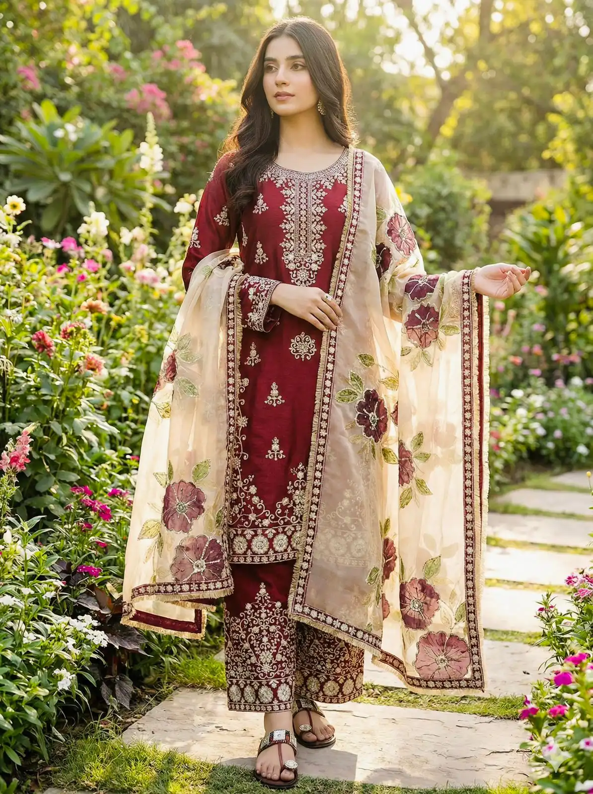 SRK 5318 Maroon in Organza Silk Lace Work & Embroidery Work Salwar Suit . Get it for ₹2399. Delivery 4-6 Working Days. Shop now. | Jump Suits, Tops & Bottoms, Track Suits, Salwar suit, Casual Suits, Creative suits, Designer Suits, Palazzo Suits, Party Wear Suits, Patiala Suits, Straight Suits, Trendy Wear