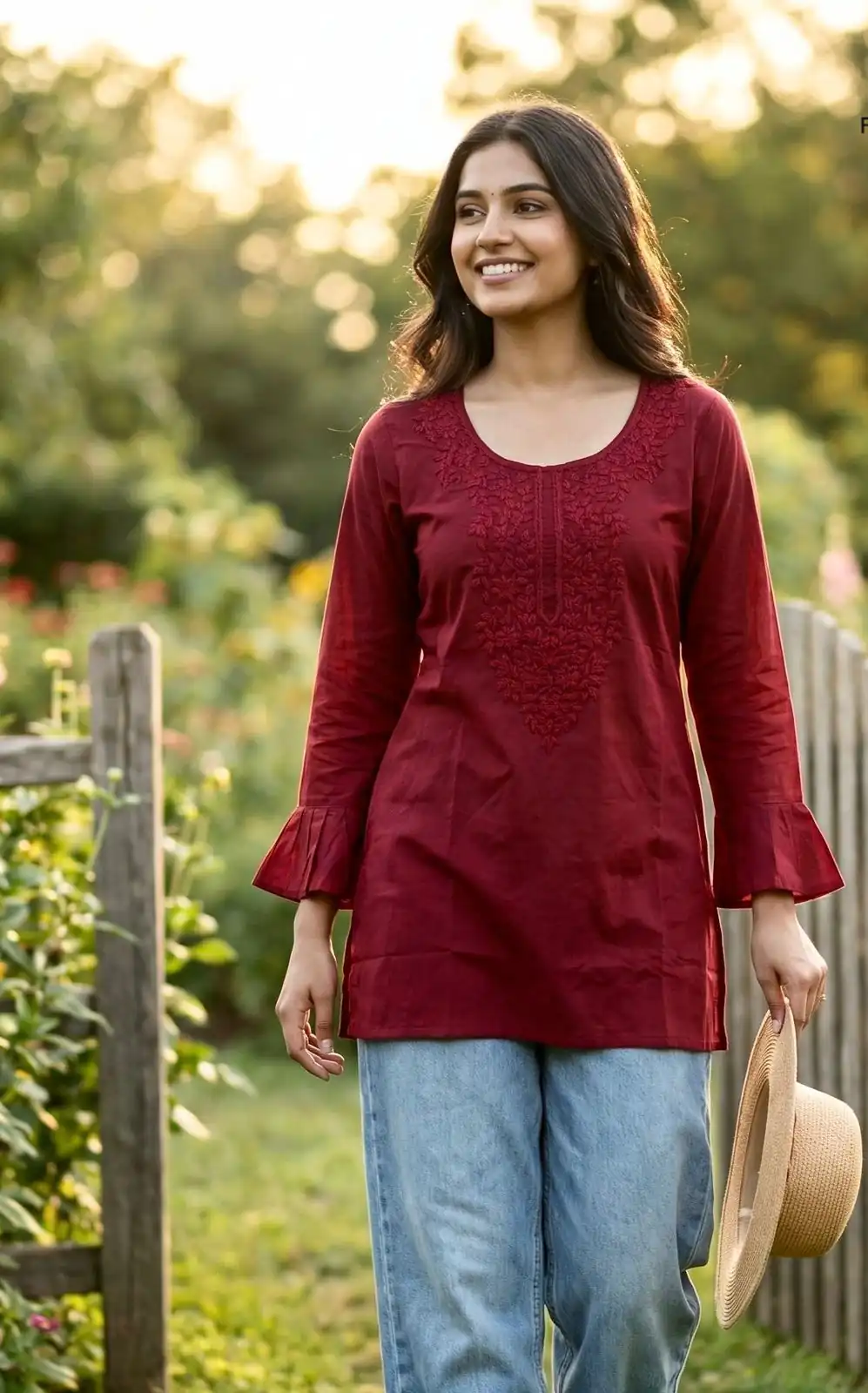 INLI Charmi vol 2 Maroon in Rayon Chikan Work Designer Work Kurti . Affordable Price ₹1349. Delivery 4-6 Working Days. Shop now. | Kurti, Bollywood Kurti, Creative Kurtis, Designer Kurti, Party Wear Kurti, Selfie Kurti