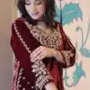 Maroon Velvet Embroidery Work Salwar Suit
