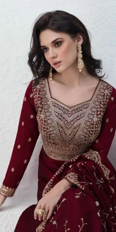 FC Saroj 9943 Maroon Vichitra Salwar Suit with Embroidery Work & Lace Work. Special Price ₹3049. Delivery 4-6 Working Days. Shop now. | Jump Suits, Tops & Bottoms, Track Suits, Salwar suit, Casual Suits, Creative suits, Designer Suits, Palazzo Suits, Party Wear Suits, Patiala Suits, Straight Suits, Trendy Wear