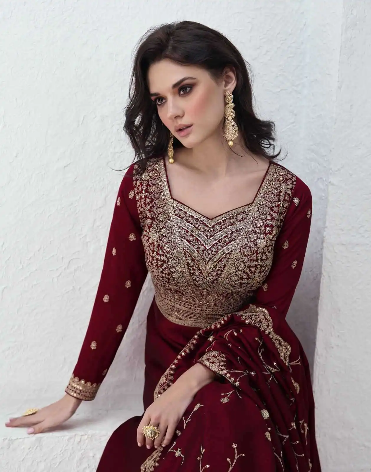 FC Saroj 9943 Maroon Vichitra Salwar Suit with Embroidery Work & Lace Work. Special Price ₹3049. Delivery 4-6 Working Days. Shop now. | Jump Suits, Tops & Bottoms, Track Suits, Salwar suit, Casual Suits, Creative suits, Designer Suits, Palazzo Suits, Party Wear Suits, Patiala Suits, Straight Suits, Trendy Wear
