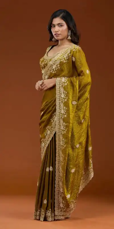 E BT 438 Mustard in Fandy Satin Silk mbroidery Work & Zari Work Saree. Special Price ₹1949. Delivery 4-6 Working Days. Shop now. | Sarees, Bollywood Sarees, Creative Sarees, Designer Sarees, Embroidered Sarees, Ethnic Saree, Modern Digital sarees, Party Wear Sarees