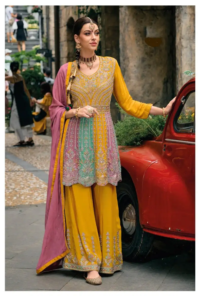 FC 1608 Mustered in Color Chinon Embroidery Work & Lace Work Salwar Suit . Best Price ₹3099. Delivery 4-6 Working Days. Shop now. | Jump Suits, Tops & Bottoms, Track Suits, Salwar suit, Casual Suits, Creative suits, Designer Suits, Palazzo Suits, Party Wear Suits, Patiala Suits, Straight Suits, Trendy Wear