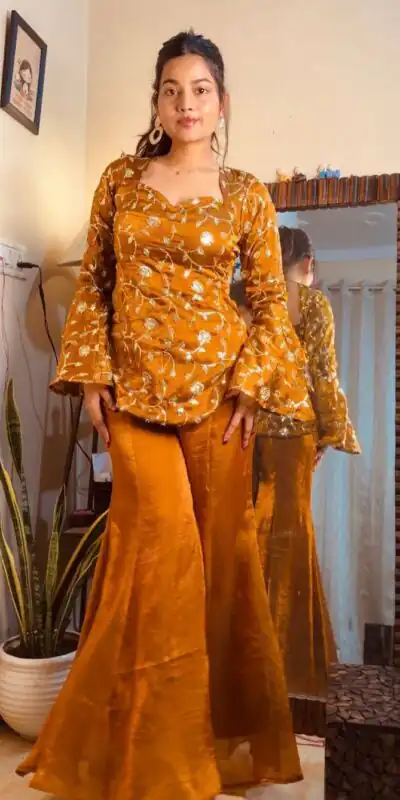 ZF 436 Mustered Fandy Silk Salwar Suit Perfect for Wedding, Party, Housewarming, Reception, Engagement – . Get it for ₹2049. Delivery 4-6 Working D | Jump Suits, Tops & Bottoms, Track Suits, Salwar suit, Casual Suits, Creative suits, Designer Suits, Palazzo Suits, Party Wear Suits, Patiala Suits, Straight Suits, Trendy Wear