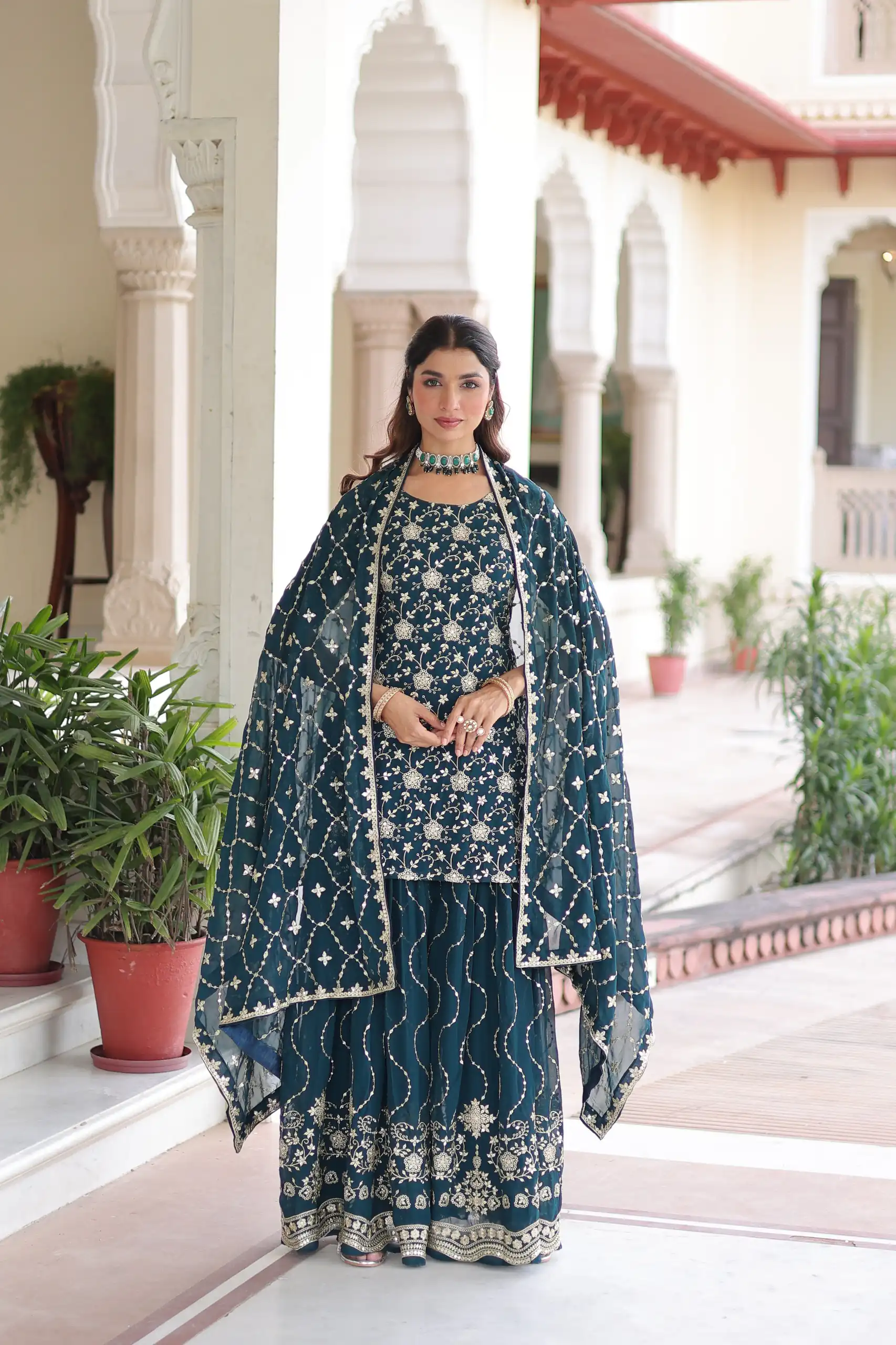 KA 1210 Navy Blue in Georgette. Embroidery Work & Sequins Work Salwar Suit Grab it for ₹2599. Delivery 4-6 Working Days. Shop now. | Jump Suits, Tops & Bottoms, Track Suits, Salwar suit, Casual Suits, Creative suits, Designer Suits, Palazzo Suits, Party Wear Suits, Patiala Suits, Straight Suits, Trendy Wear