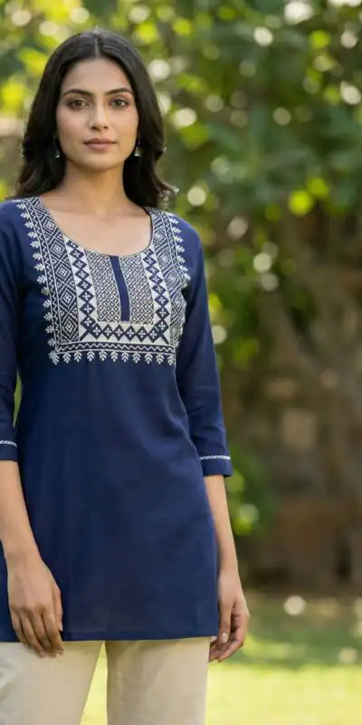 INLI Charmi vol 3 Navy Blue Rayon Thread Work Kurti . Wedding, Party, Festive, Events Affordable Price ₹1349. Delivery 4-6 Working Days. Shop now. | Kurti, Bollywood Kurti, Creative Kurtis, Designer Kurti, Party Wear Kurti, Selfie Kurti