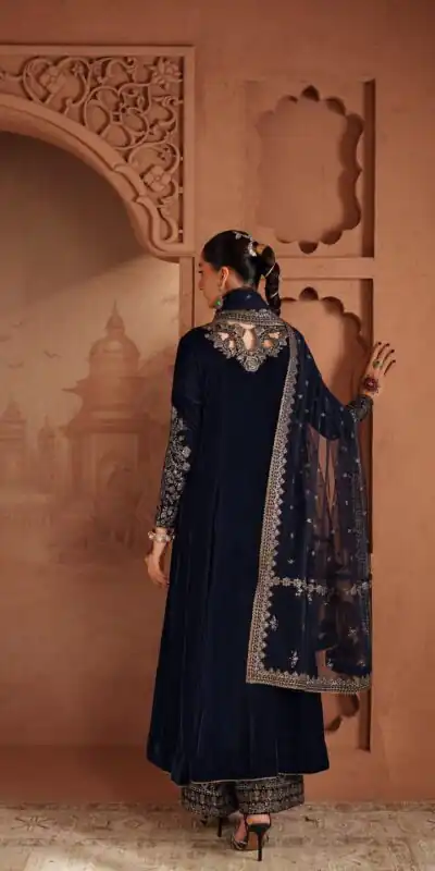 LG 2041 Navy Blue Velvet Salwar Suit Perfect for Wedding, Party, Baby Shower, Makar Sankranti, Pongal – . Best Price ₹2399. Delivery 4-6 Working D | Jump Suits, Tops & Bottoms, Track Suits, Salwar suit, Casual Suits, Creative suits, Designer Suits, Palazzo Suits, Party Wear Suits, Patiala Suits, Straight Suits, Trendy Wear