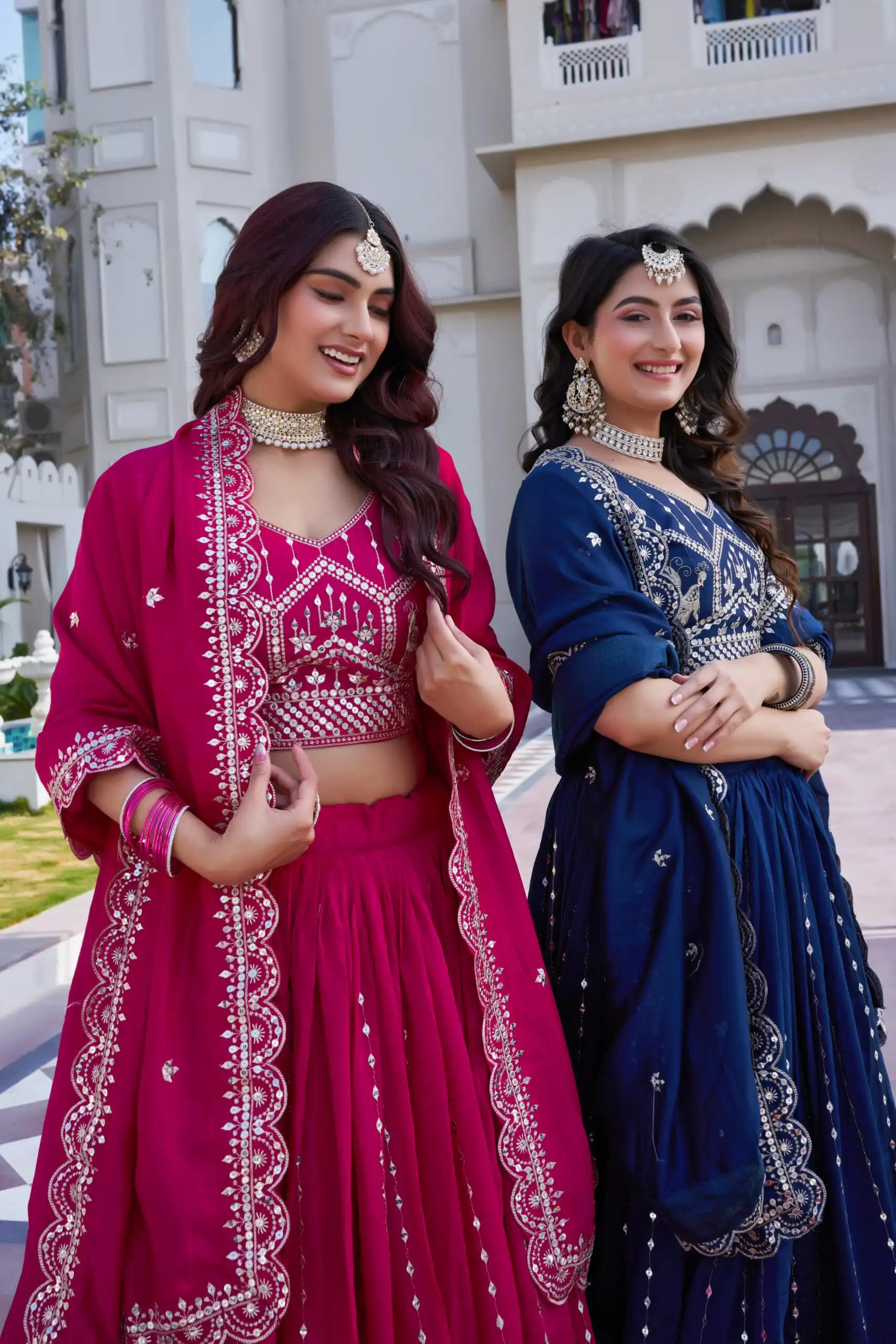 Ram 151 Navy Blue Vichitra Lehenga Choli Perfect for Wedding, Party, Haldi, Mehendi, Eid – . Best Price ₹2649. Delivery 4-6 Working Days. Shop now. | Lehenga, Bollywood Lehenga, Creative Lehenga, Designer Lehenga, Embroidered Lehenga, Party Wear Lehenga