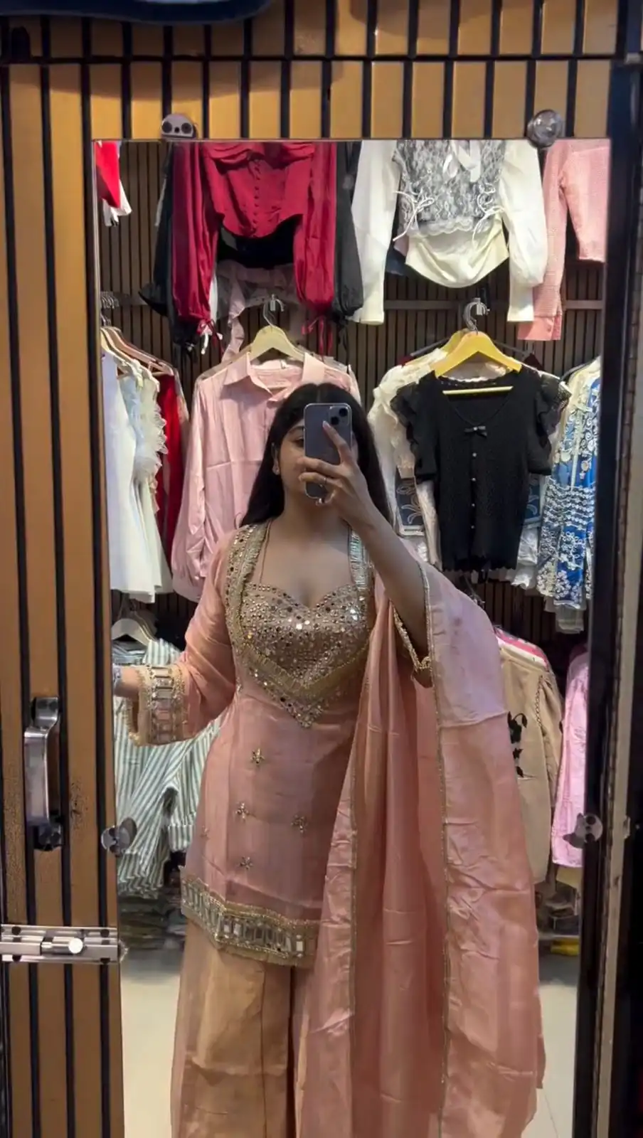 LG 2015 Peach Cosmos Salwar Suit Perfect for Wedding, Party, Karwa Chauth, Eid, Holi – . Exclusive Offer ₹2099. Delivery 4-6 Working Days. Shop now. | Jump Suits, Salwar suit, Casual Suits, Creative suits, Designer Suits, Palazzo Suits, Party Wear Suits, Patiala Suits, Straight Suits