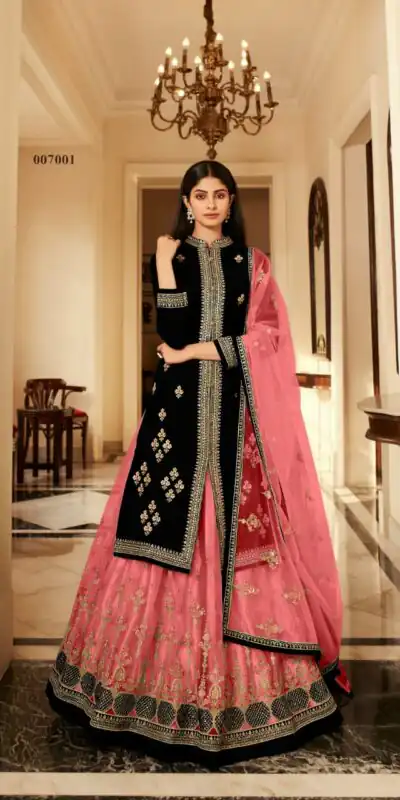 DS LT 7001 Peach Georgette Lehenga Choli Perfect for Wedding, Party, Karwa Chauth, Holi, Baisakhi – . Grab it for ₹2099. Delivery 4-6 Working Days. | Lehenga, Bollywood Lehenga, Creative Lehenga, Designer Lehenga, Embroidered Lehenga, Party Wear Lehenga