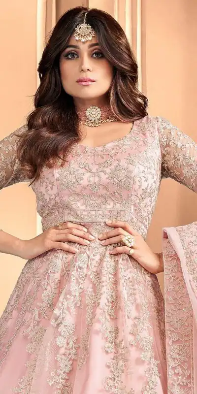 FC 8356 Peach in Color Heavy Net Embroidery Work Salwar Suit . Wedding, Party, Festive, Events, Special Price ₹3199. Delivery 4-6 Working Days. Shop now. | Jump Suits, Tops & Bottoms, Track Suits, Salwar suit, Casual Suits, Creative suits, Designer Suits, Palazzo Suits, Party Wear Suits, Patiala Suits, Straight Suits, Trendy Wear