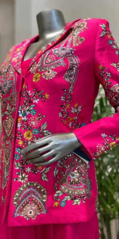 BE 436 Pink Chinon Salwar Suit with Embroidery Work. Wedding, Party, Festive, Now at just ₹2399. Delivery 4-6 Working Days. Shop now. | Jump Suits, Tops & Bottoms, Track Suits, Salwar suit, Casual Suits, Creative suits, Designer Suits, Palazzo Suits, Party Wear Suits, Patiala Suits, Straight Suits, Trendy Wear