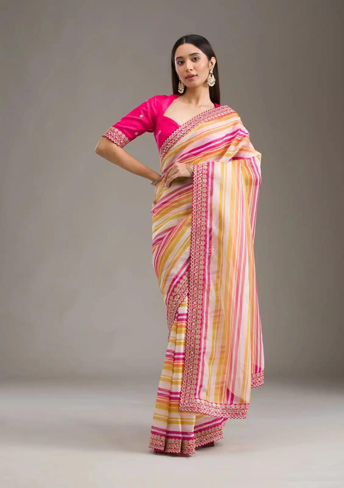 ANX Ritika Pink Chinon Silk Saree Perfect for Wedding, Party, Sangeet, Reception, Onam – . Special Price ₹1899. Delivery 4-6 Working Days. Shop now. | Sarees, Bollywood Sarees, Creative Sarees, Designer Sarees, Embroidered Sarees, Ethnic Saree, Modern Digital sarees, Party Wear Sarees