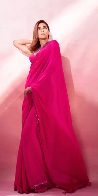 JR 617 Pink Color Georgette Embroidery Deual Sequence Saree Casual, Wedding, Festive, Events Expected Delivery 4-6 Working Days @1649/- | Sarees, Bollywood Sarees, Creative Sarees, Designer Sarees, Embroidered Sarees, Ethnic Saree, Modern Digital sarees, Party Wear Sarees