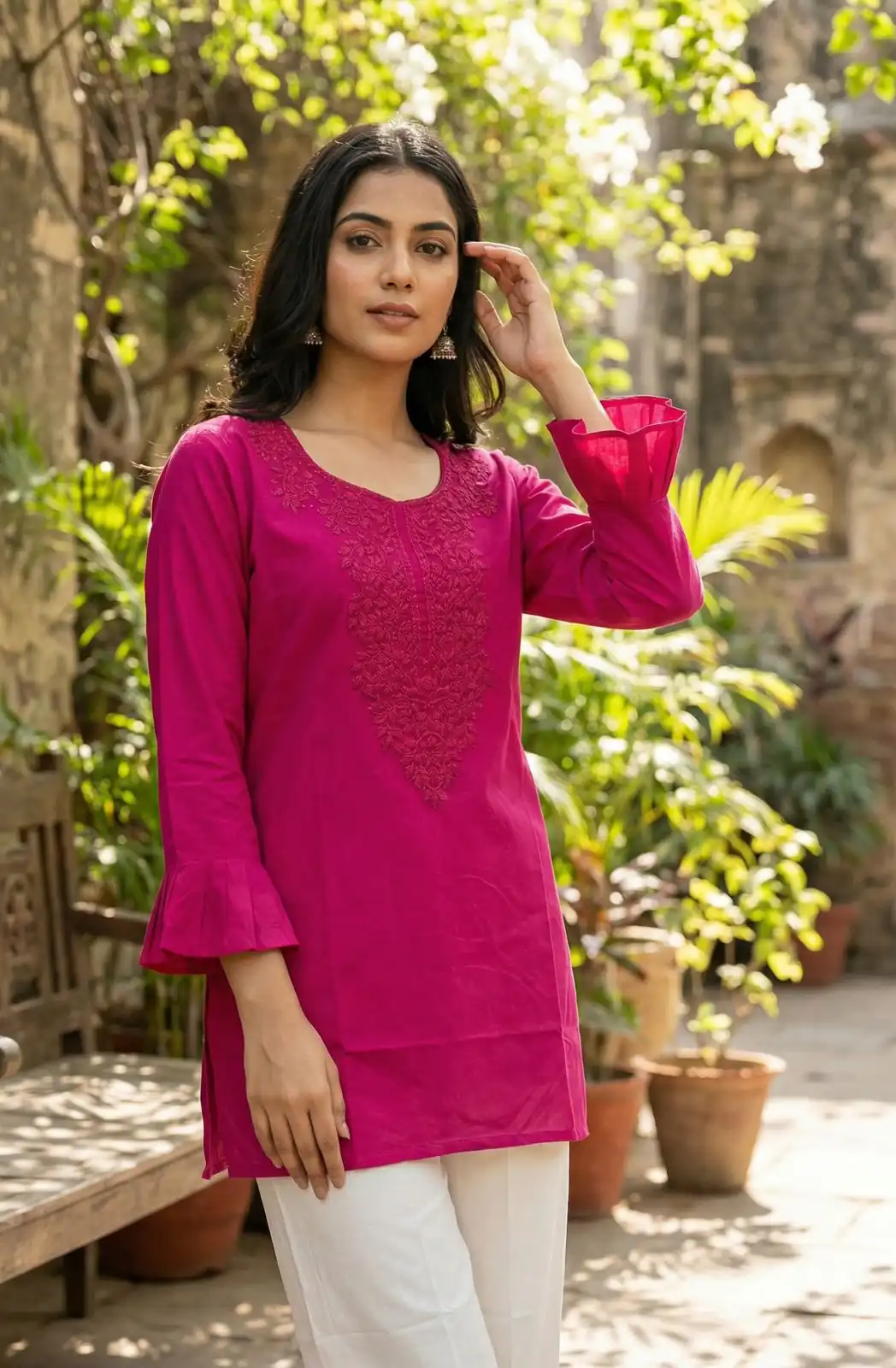 INLI Charmi vol 2 Pink in Rayon Chikan Work Designer Work Kurti . Affordable Price ₹1349. Delivery 4-6 Working Days. Shop now. | Kurti, Bollywood Kurti, Creative Kurtis, Designer Kurti, Party Wear Kurti, Selfie Kurti