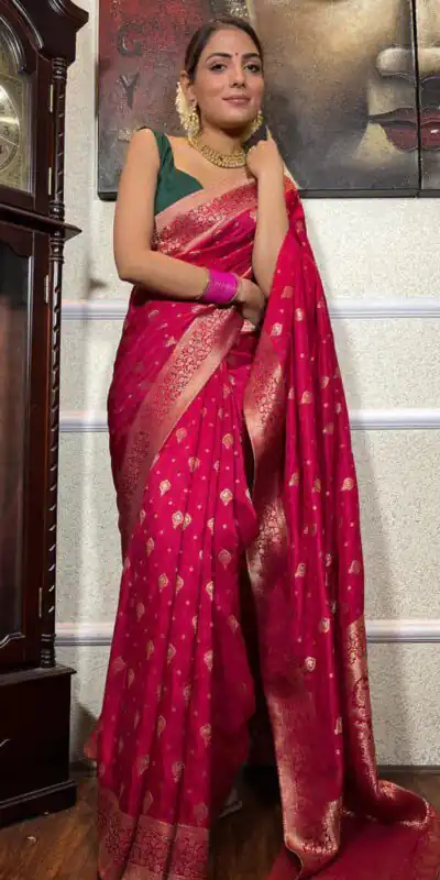 KPR 210 Pink Soft Lichi Silk Saree with Lace Work & Lace Border. Special Price ₹1399. Delivery 4-6 Working Days. Shop now. | Sarees, Bollywood Sarees, Creative Sarees, Designer Sarees, Embroidered Sarees, Ethnic Saree, Modern Digital sarees, Party Wear Sarees
