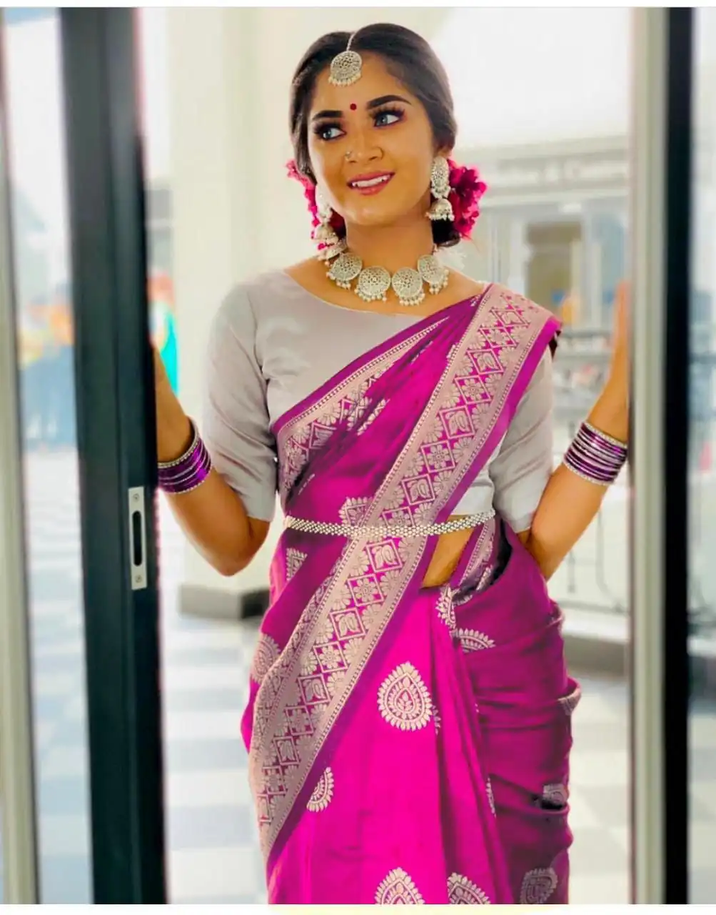 KPR 214 Pink Soft Lichi Silk Saree Perfect for Wedding, Party, Family Gatherings, Housewarming, Haldi – . Introductory Price ₹1299. Delivery 4-6 Work | Sarees, Bollywood Sarees, Creative Sarees, Designer Sarees, Embroidered Sarees, Ethnic Saree, Modern Digital sarees, Party Wear Sarees