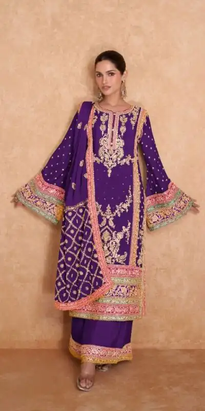 DS Ashirvad 7406 Purple in Color Chinon Embroidery Work Salwar Suit . Special Price ₹2449. Delivery 4-6 Working Days. Shop now. | Jump Suits, Tops & Bottoms, Track Suits, Salwar suit, Casual Suits, Creative suits, Designer Suits, Palazzo Suits, Party Wear Suits, Patiala Suits, Straight Suits, Trendy Wear