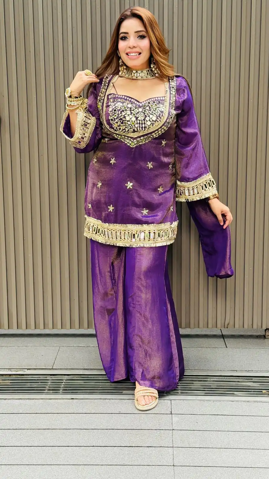 LG 2015 Purple Cosmos Salwar Suit Perfect for Wedding, Party, Karwa Chauth, Eid, Holi – . Exclusive Offer ₹2099. Delivery 4-6 Working Days. Shop now. | Jump Suits, Salwar suit, Casual Suits, Creative suits, Designer Suits, Palazzo Suits, Party Wear Suits, Patiala Suits, Straight Suits