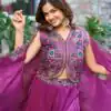 Purple Fendy Silk Embroidery Work Lehenga Choli