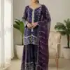 SSR 533 Purple Color Fendy Silk Salwar Suit with Embroidery Work. Affordable Price ₹2149. Delivery 4-6 Working Days. Shop now. | Jump Suits, Salwar suit, Casual Suits, Creative suits, Designer Suits, Palazzo Suits, Party Wear Suits, Patiala Suits, Straight Suits