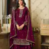 DS LT 8301 Purple color Georgette Embroidery Sequence Work Sharara Suit Wedding, Festive, Events Etc. Expected Delivery 4-6 Working Days @2149/- | Jump Suits, Salwar suit, Casual Suits, Creative suits, Designer Suits, Palazzo Suits, Party Wear Suits, Patiala Suits, Straight Suits