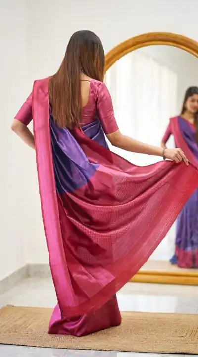 KPR 177 Purple in Soft Lichi Silk Jacquard Work Designer Work Saree . Now at just ₹1449. Delivery 4-6 Working Days. Shop now. | Sarees, Bollywood Sarees, Creative Sarees, Designer Sarees, Embroidered Sarees, Ethnic Saree, Modern Digital sarees, Party Wear Sarees