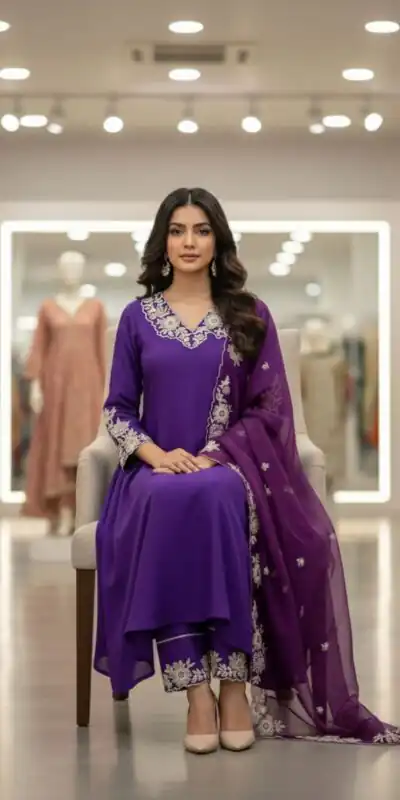 LG 2053 Purple Roman Silk Salwar Suit Perfect for Wedding, Party, Eid, Holi, Cultural Events – . Exclusive Offer ₹2099. Delivery 4-6 Working Days. | Jump Suits, Tops & Bottoms, Track Suits, Salwar suit, Casual Suits, Creative suits, Designer Suits, Palazzo Suits, Party Wear Suits, Patiala Suits, Straight Suits, Trendy Wear