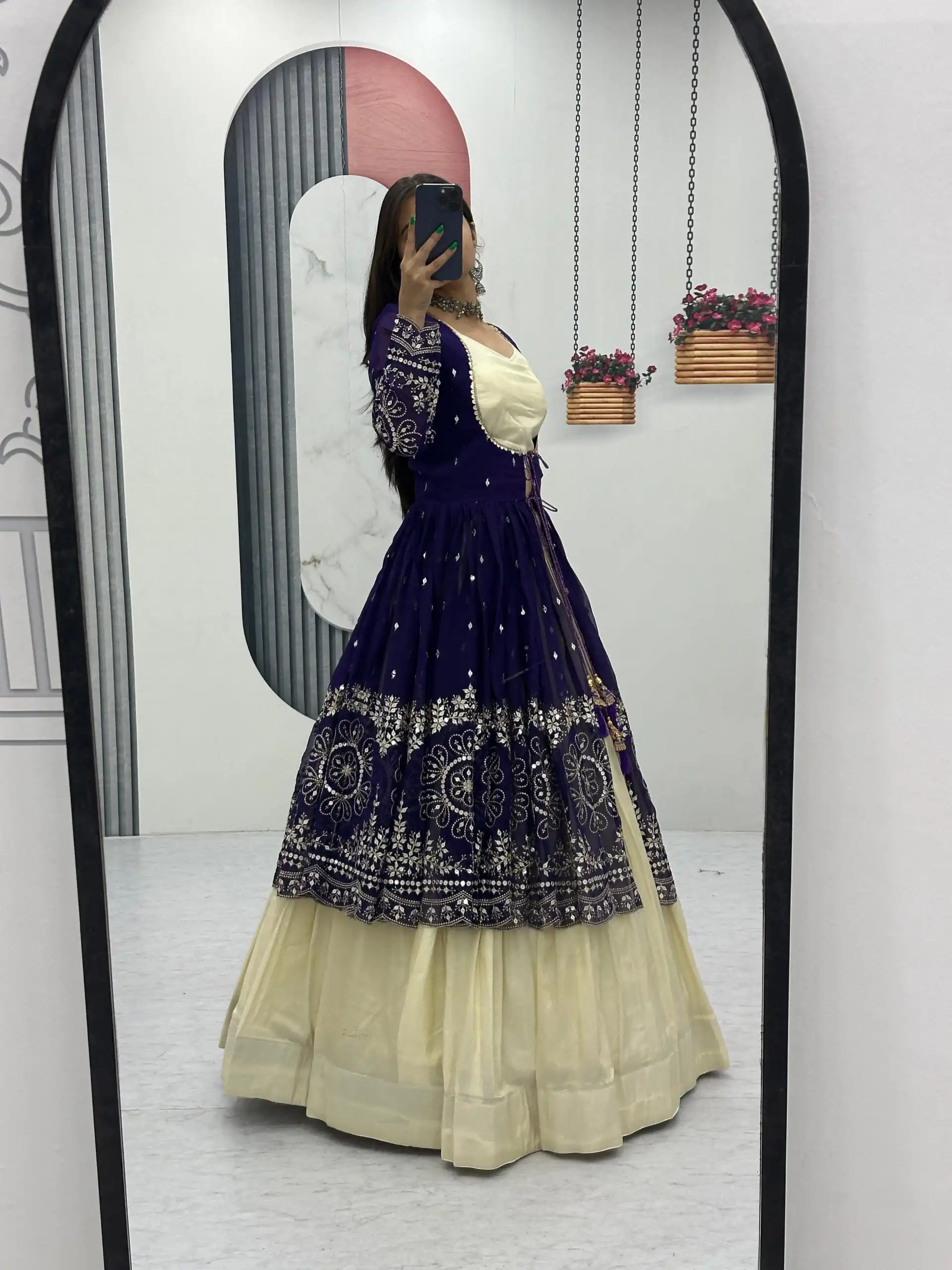 PC 556 Purple Color Simar Cosmos Lehenga Choli with Designer Work. Special Price ₹3049. Delivery 4-6 Working Days. Shop now. | Lehenga, Bollywood Lehenga, Creative Lehenga, Designer Lehenga, Embroidered Lehenga, Party Wear Lehenga