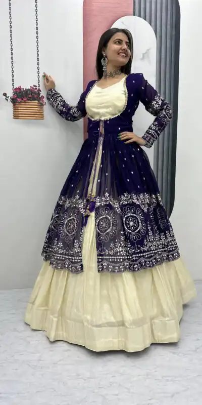 PC 556 Purple Color Simar Cosmos Lehenga Choli with Designer Work. Special Price ₹3049. Delivery 4-6 Working Days. Shop now. | Lehenga, Bollywood Lehenga, Creative Lehenga, Designer Lehenga, Embroidered Lehenga, Party Wear Lehenga