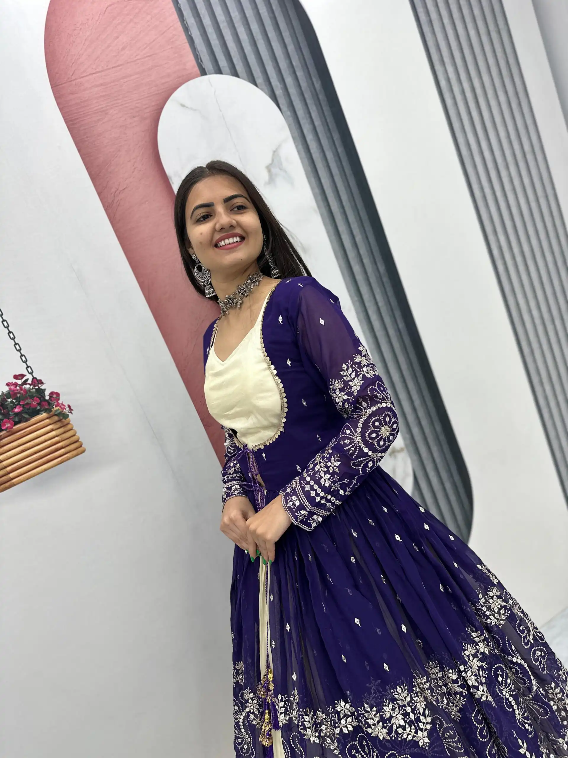 PC 556 Purple Color Simar Cosmos Lehenga Choli with Designer Work. Special Price ₹3049. Delivery 4-6 Working Days. Shop now. | Lehenga, Bollywood Lehenga, Creative Lehenga, Designer Lehenga, Embroidered Lehenga, Party Wear Lehenga