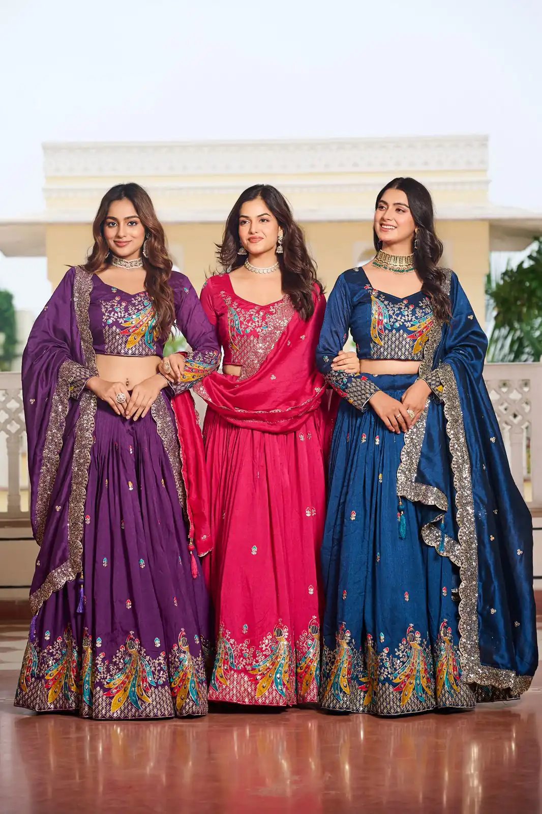 Ram 113 Purple Color Vichitra Lehenga Choli with Embroidery Work. Exclusive Offer ₹3099. Delivery 4-6 Working Days. Shop now. | Lehenga, Bollywood Lehenga, Creative Lehenga, Designer Lehenga, Embroidered Lehenga, Party Wear Lehenga