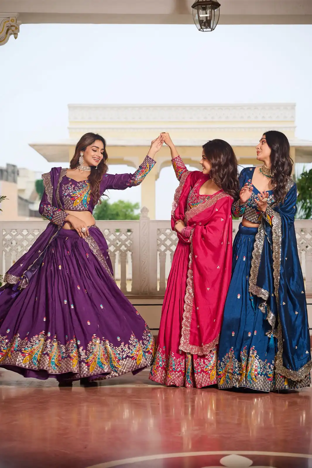 Ram 113 Purple Color Vichitra Lehenga Choli with Embroidery Work. Exclusive Offer ₹3099. Delivery 4-6 Working Days. Shop now. | Lehenga, Bollywood Lehenga, Creative Lehenga, Designer Lehenga, Embroidered Lehenga, Party Wear Lehenga