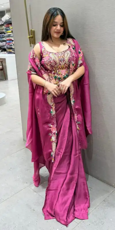 BE 425 Rani Pink Color Rangoli Silk Dhoti Suit with Embroidery Work. Best Price ₹1999. Delivery 4-6 Working Days. Shop now. | Jump Suits, Tops & Bottoms, Track Suits, Salwar suit, Casual Suits, Creative suits, Designer Suits, Palazzo Suits, Party Wear Suits, Patiala Suits, Straight Suits, Trendy Wear