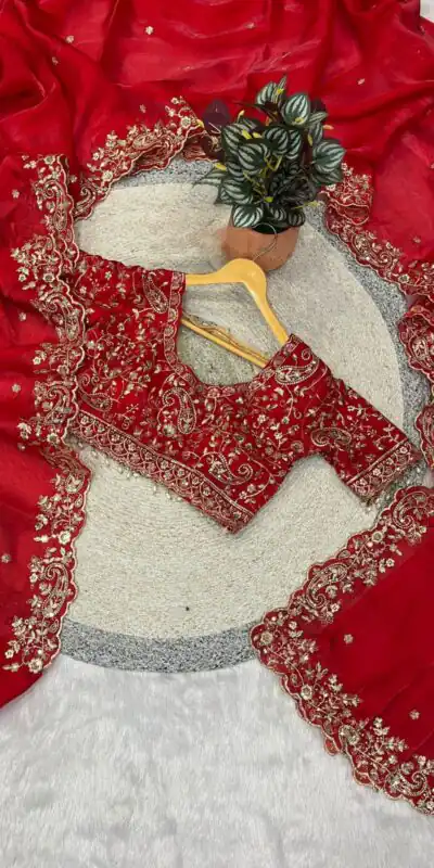 BT 3151 Red Fandy Satin Silk Saree with Sequins Work & Embroidery Work. Get it for ₹1949. Delivery 4-6 Working Days. Shop now. | Sarees, Bollywood Sarees, Creative Sarees, Designer Sarees, Embroidered Sarees, Ethnic Saree, Modern Digital sarees, Party Wear Sarees