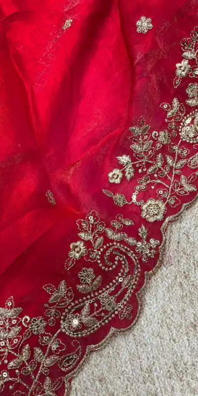 BT 3151 Red Fandy Satin Silk Saree with Sequins Work & Embroidery Work. Get it for ₹1949. Delivery 4-6 Working Days. Shop now. | Sarees, Bollywood Sarees, Creative Sarees, Designer Sarees, Embroidered Sarees, Ethnic Saree, Modern Digital sarees, Party Wear Sarees