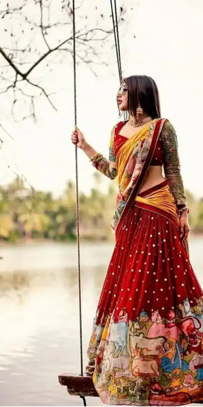 PC 327 Red Fox Georgette Lehenga Choli with Embroidery Work & Thread Embroidery. Special Price βΉ2099. Delivery 4-6 Working Days. Shop now. | Lehenga, Bollywood Lehenga, Creative Lehenga, Designer Lehenga, Embroidered Lehenga, Party Wear Lehenga