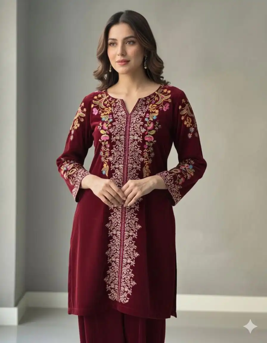 BE 426 Red Color Velvet Salwar Suit with Embroidery Work. Wedding, Party, Festive, Events Available at ₹1799 only. Delivery 4-6 Working Days. Shop now. | Jump Suits, Tops & Bottoms, Track Suits, Salwar suit, Casual Suits, Creative suits, Designer Suits, Palazzo Suits, Party Wear Suits, Patiala Suits, Straight Suits, Trendy Wear