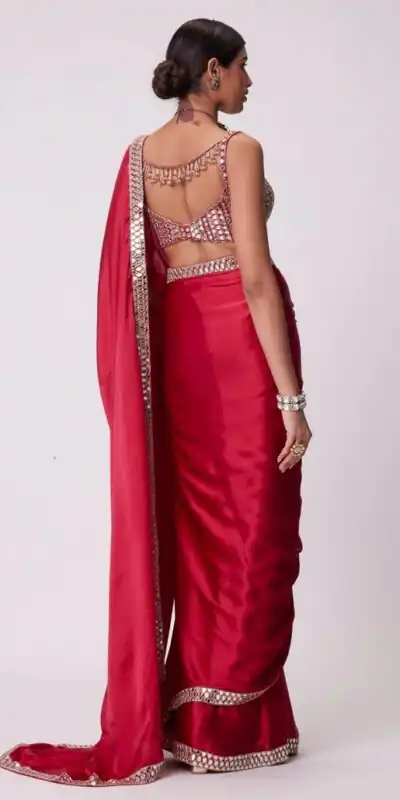 JR 637 Red Rangoli Silk Saree with Mirror Work & Embroidery Work. Exclusive Offer ₹1799. Delivery 4-6 Working Days. Shop now. | Sarees, Bollywood Sarees, Creative Sarees, Designer Sarees, Embroidered Sarees, Ethnic Saree, Modern Digital sarees, Party Wear Sarees