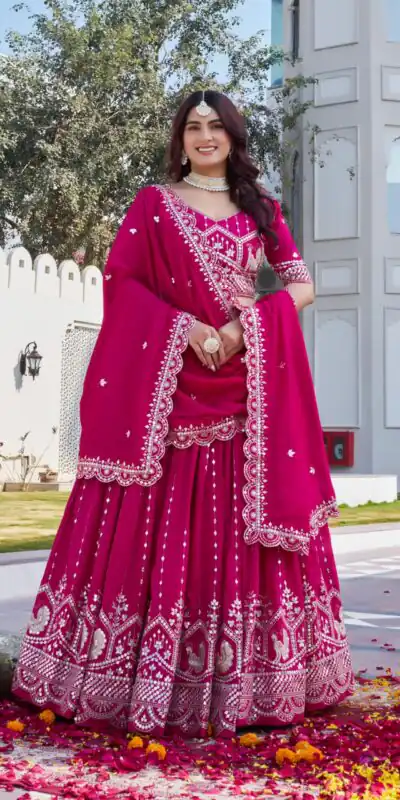 Ram 151 Red Vichitra Lehenga Choli Perfect for Wedding, Party, Haldi, Mehendi, Eid – . Best Price ₹2649. Delivery 4-6 Working Days. Shop now. | Lehenga, Bollywood Lehenga, Creative Lehenga, Designer Lehenga, Embroidered Lehenga, Party Wear Lehenga