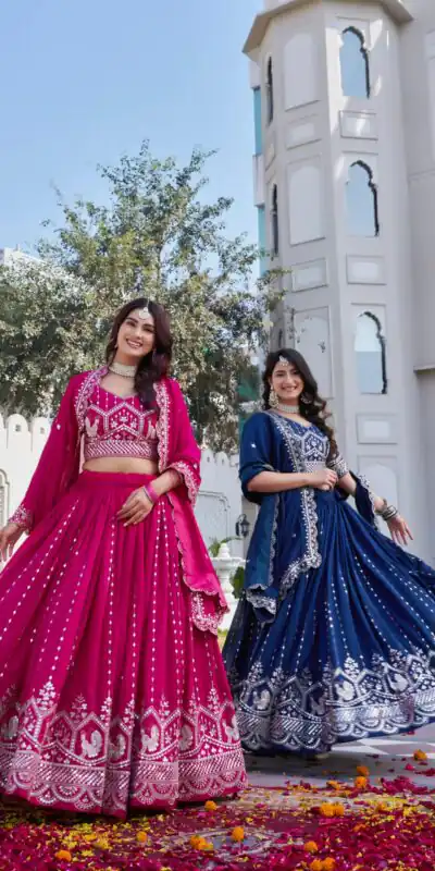 Ram 151 Red Vichitra Lehenga Choli Perfect for Wedding, Party, Haldi, Mehendi, Eid – . Best Price ₹2649. Delivery 4-6 Working Days. Shop now. | Lehenga, Bollywood Lehenga, Creative Lehenga, Designer Lehenga, Embroidered Lehenga, Party Wear Lehenga